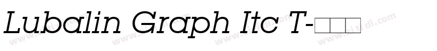 Lubalin Graph Itc T字体转换